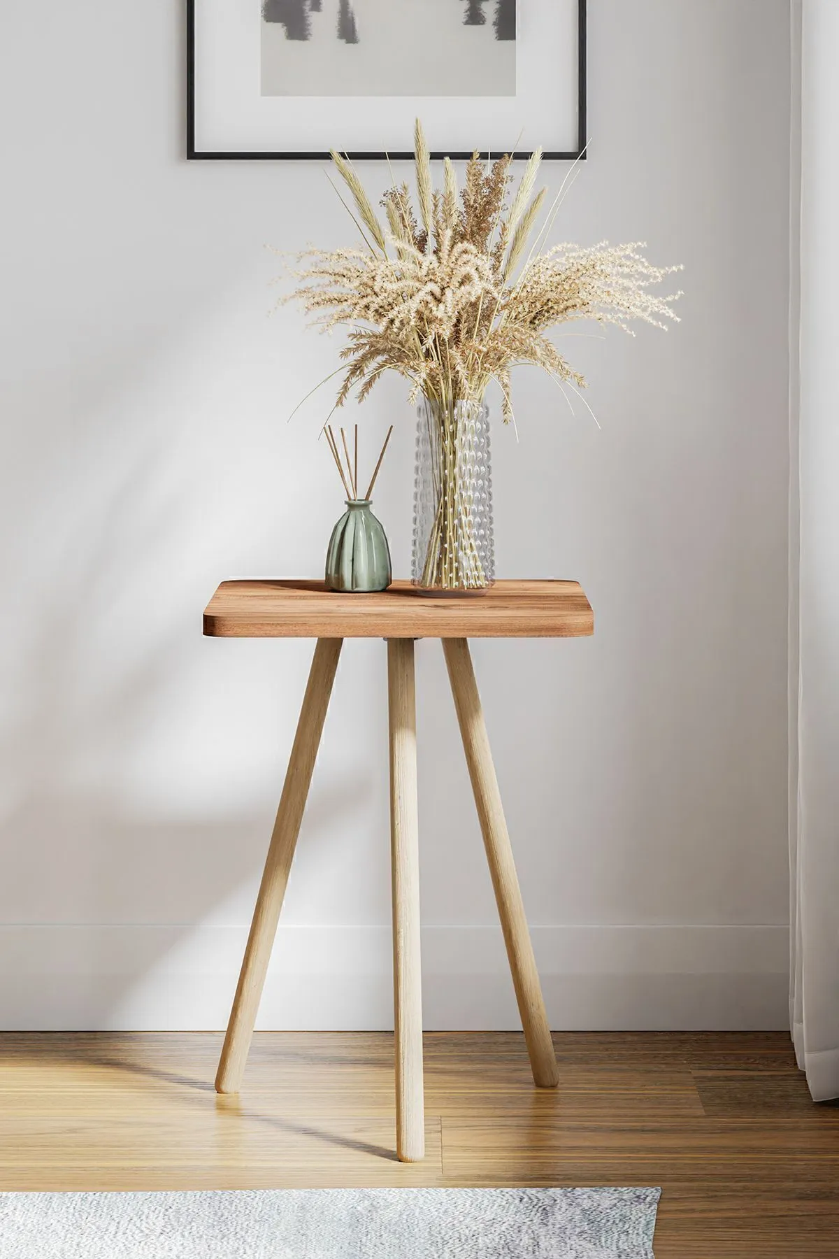 MASĂ CAFEA PĂTRATĂ CU PICIOARE DIN LEMN - ATLANTIC PINE - Image 5