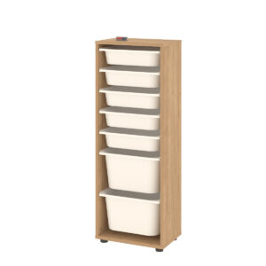 organizator cu 7 cosuri maro