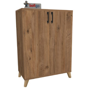 dulap multifunctional maro deschis depozitare