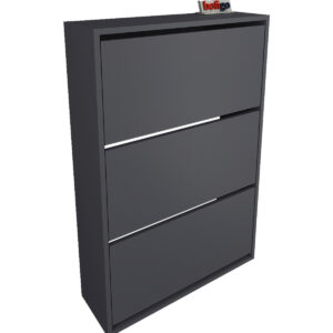 suport gri antracit pentru pantofi cu rafturi glisante